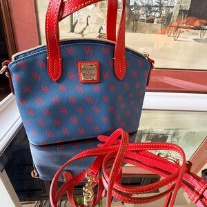 Dooney & Bourke Red and Blue Bag